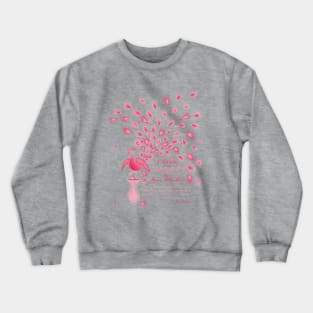 Paisley Peacock Pride and Prejudice: Girly Crewneck Sweatshirt